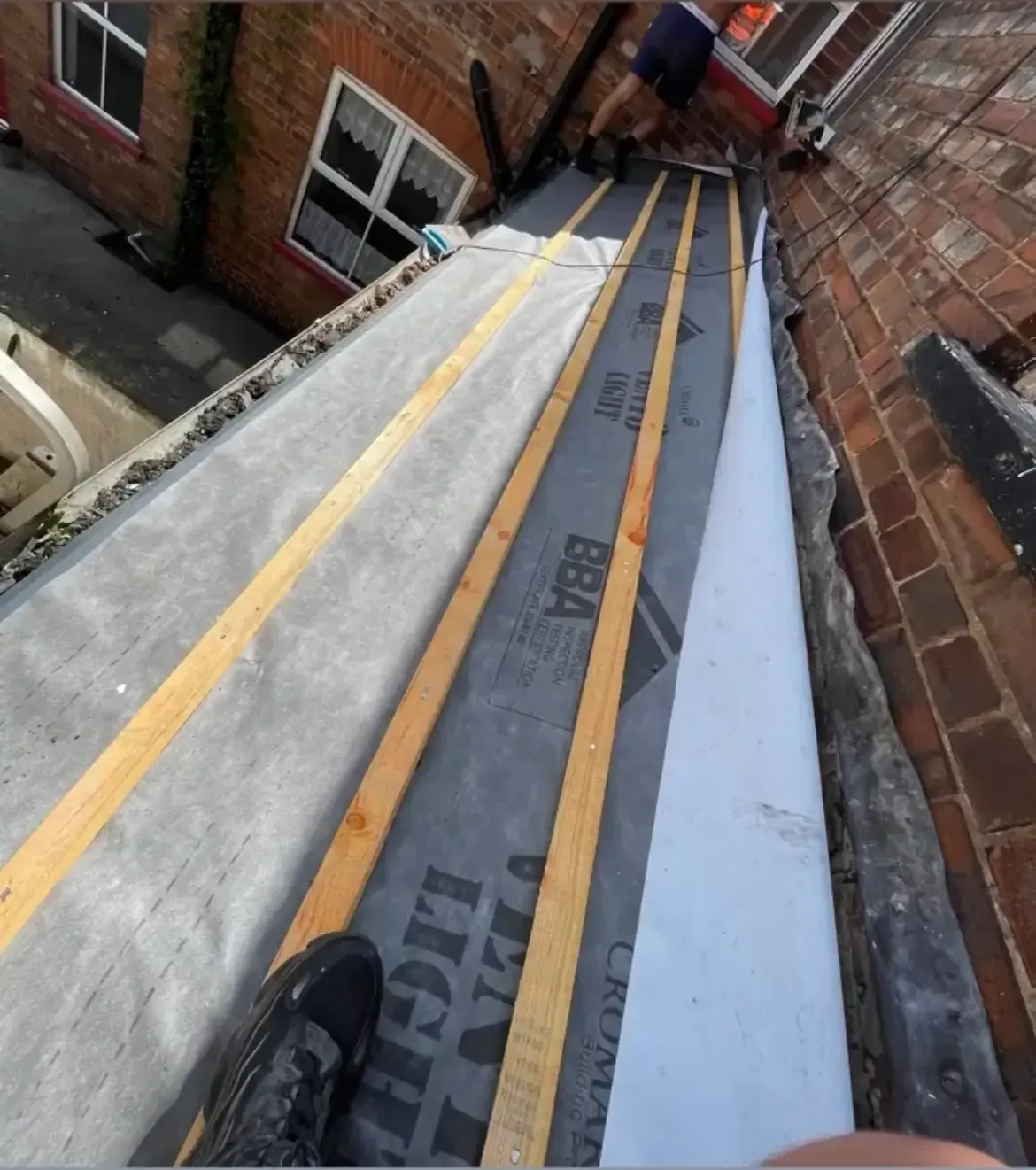 lead valley installation new battens